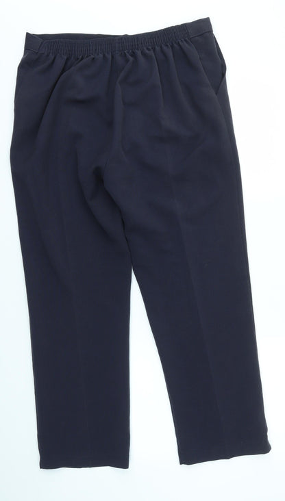 Preworn Womens Blue   Dress Pants Trousers Size 18 L26 in