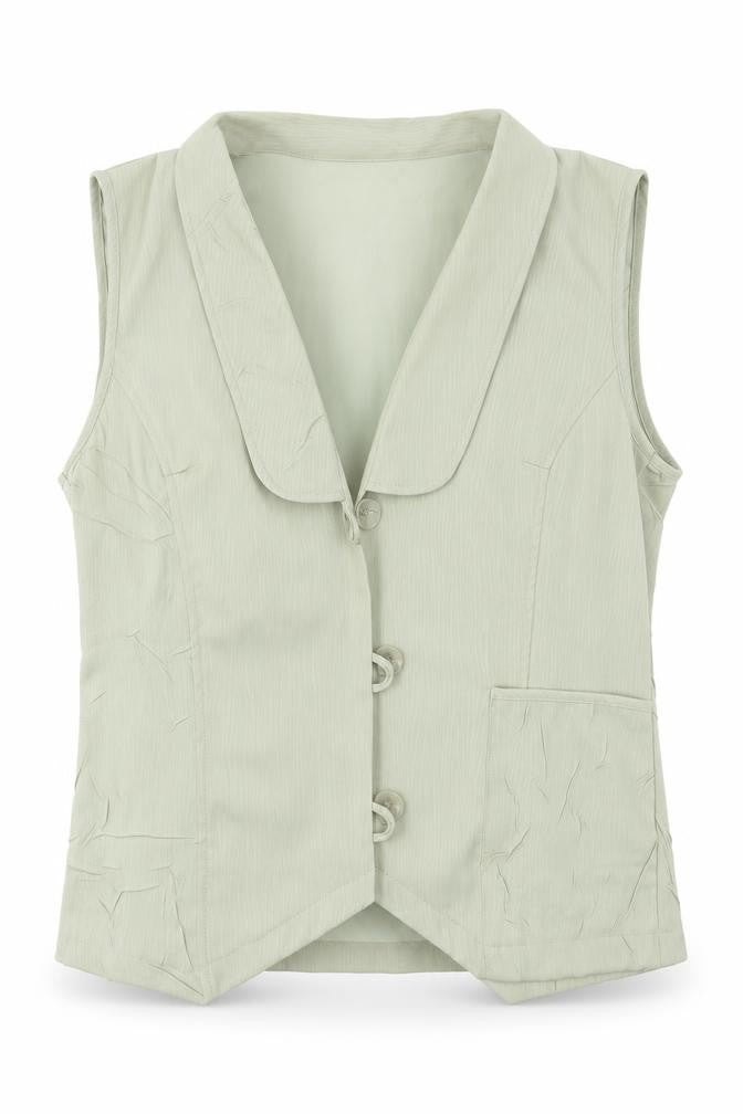 Front view of JORLI women’s grey cardigan jumper, size UK 16
