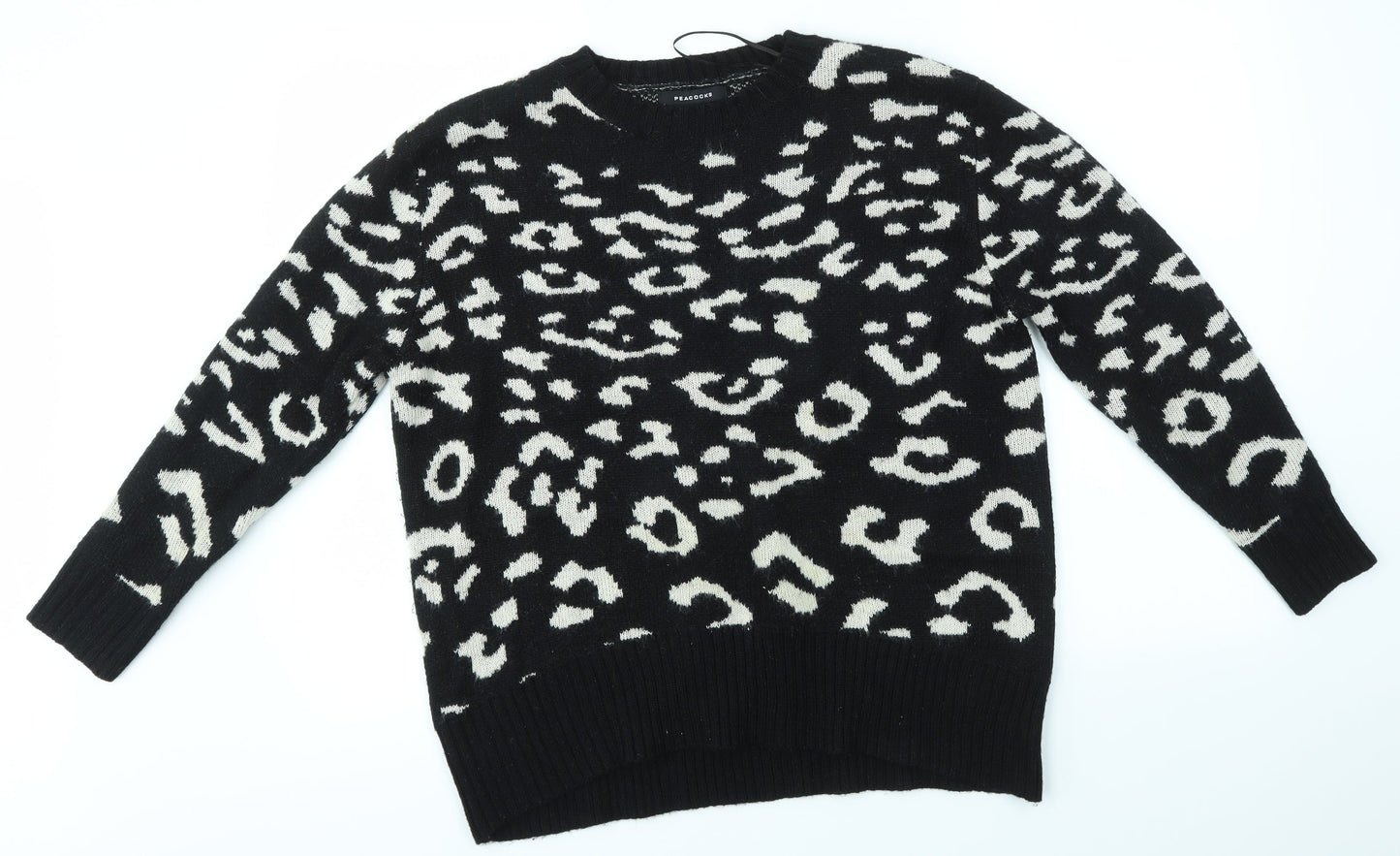 Womens UK Size S Peacocks Multicoloured Pullover Jumper