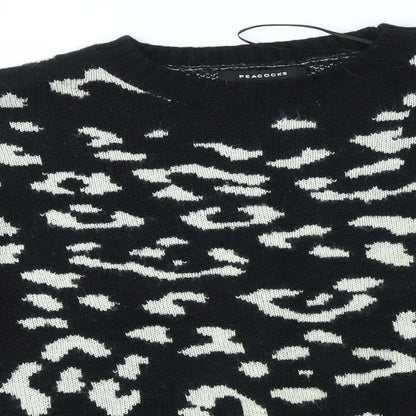 Womens UK Size S Peacocks Multicoloured Pullover Jumper