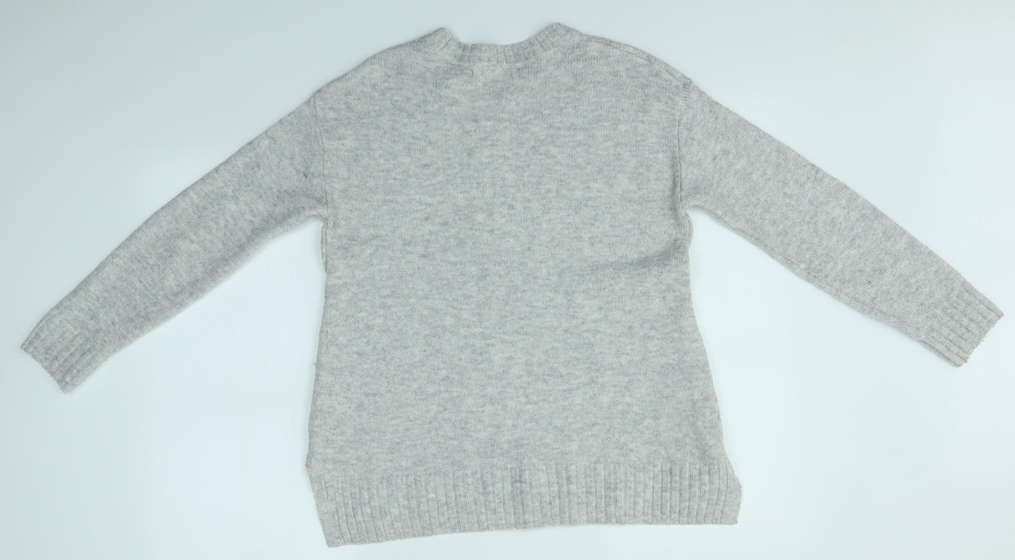 Womens UK Size M Preworn Grey Pullover Jumper