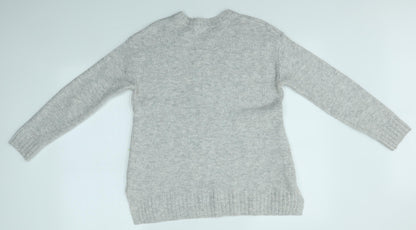 Womens UK Size M Preworn Grey Pullover Jumper