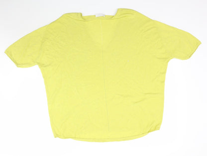 Cole Brooke by Windsmoor Womens Green  Knit Basic Blouse Size M  - Lime Green / Yellow