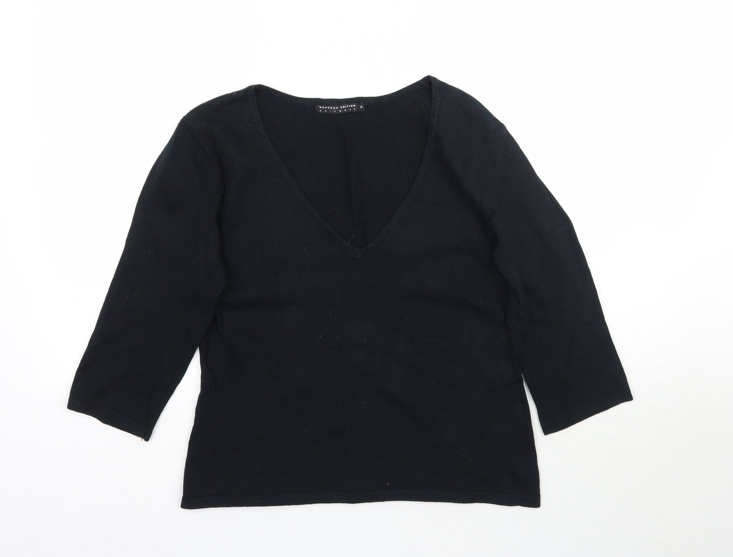 Womens UK Size 14 Nouveau Edition Black Pullover Jumper