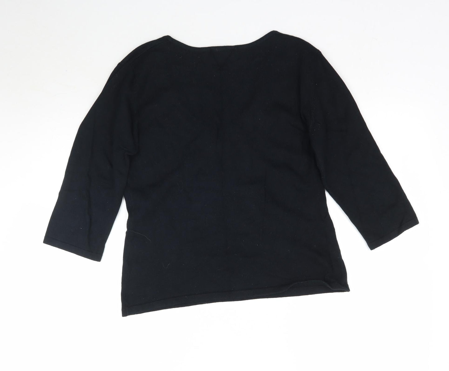 Womens UK Size 14 Nouveau Edition Black Pullover Jumper