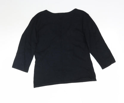 Womens UK Size 14 Nouveau Edition Black Pullover Jumper