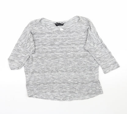 Womens UK Size 12 Dorothy Perkins Grey Pullover Jumper
