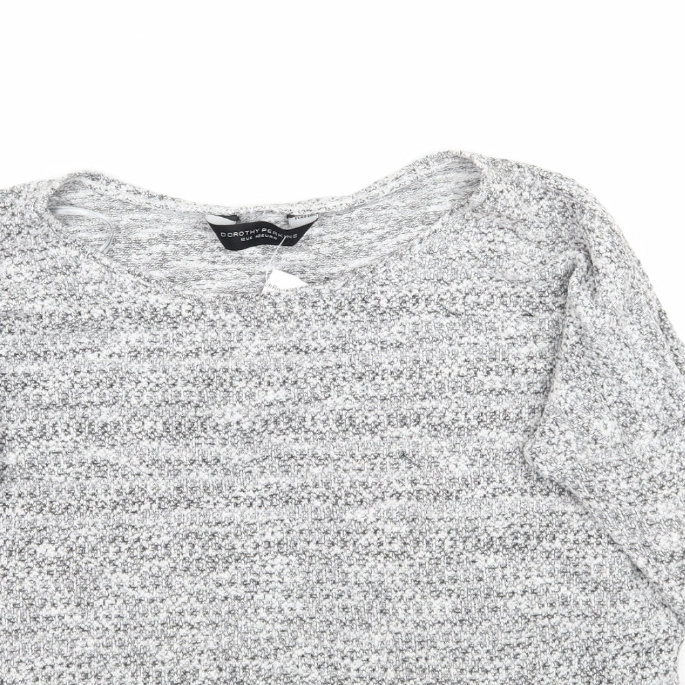 Womens UK Size 12 Dorothy Perkins Grey Pullover Jumper