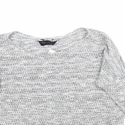 Womens UK Size 12 Dorothy Perkins Grey Pullover Jumper