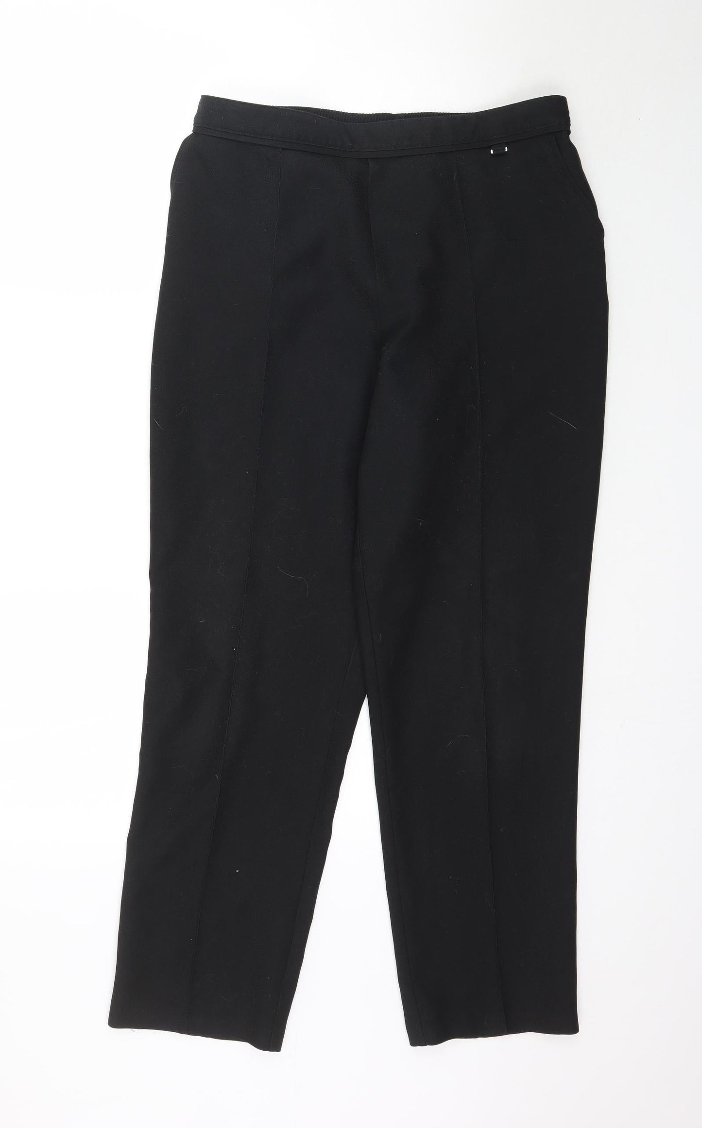 Womens UK Size 14 Marks and Spencer Regular Fit  Black Trousers