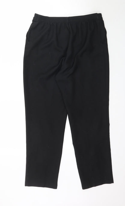 Womens UK Size 14 Marks and Spencer Regular Fit  Black Trousers