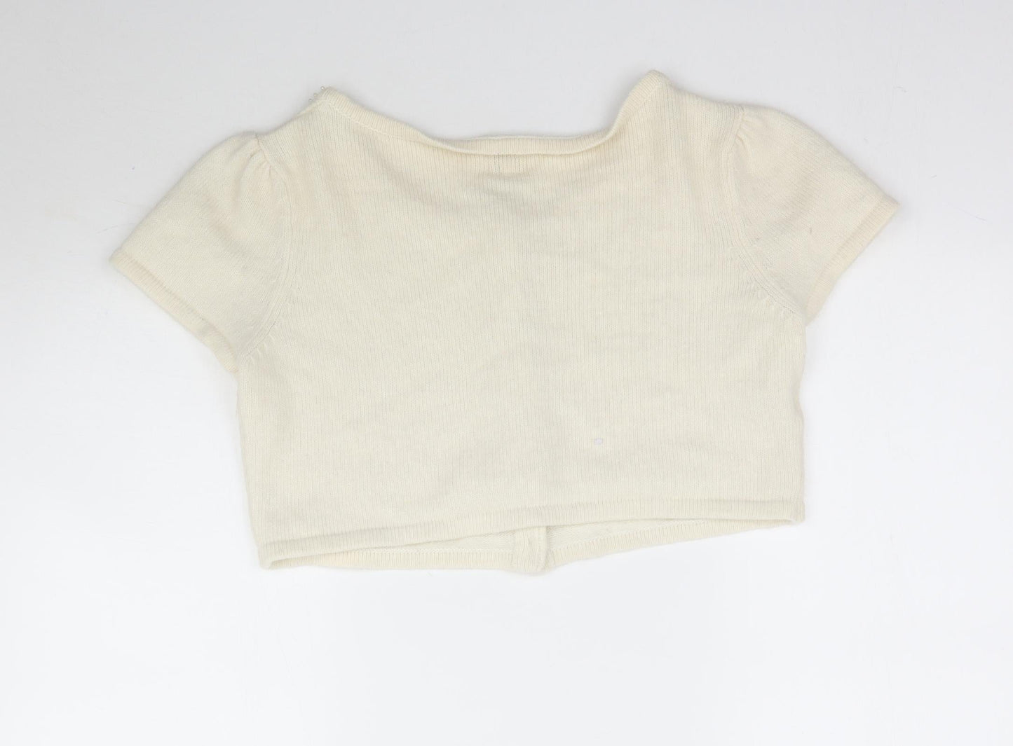 Womens UK Size 16 Matalan Ivory Cardigan Jumper