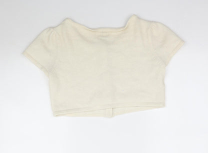 Womens UK Size 16 Matalan Ivory Cardigan Jumper