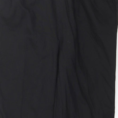 Terylene Womens Black   Trousers  Size 36 L30 in