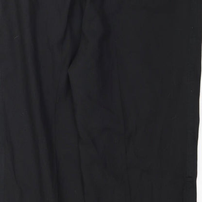 Terylene Womens Black   Trousers  Size 36 L30 in
