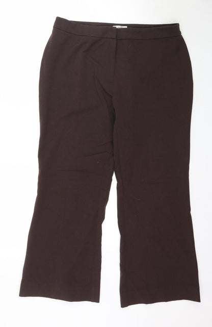 Klass Collection Womens Brown   Trousers  Size 16 L28 in