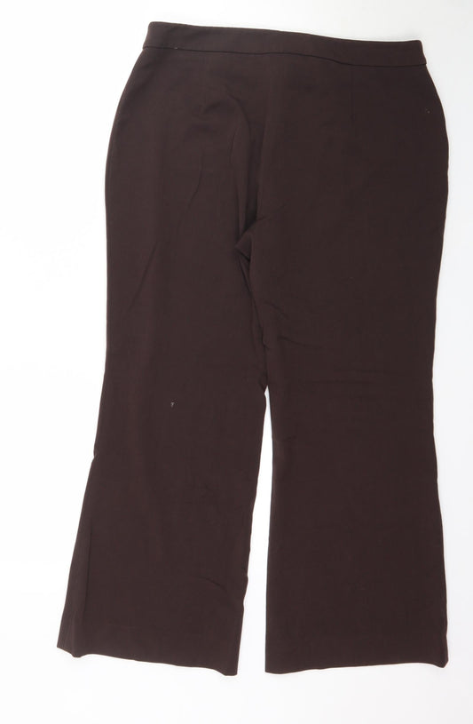 Klass Collection Womens Brown   Trousers  Size 16 L28 in