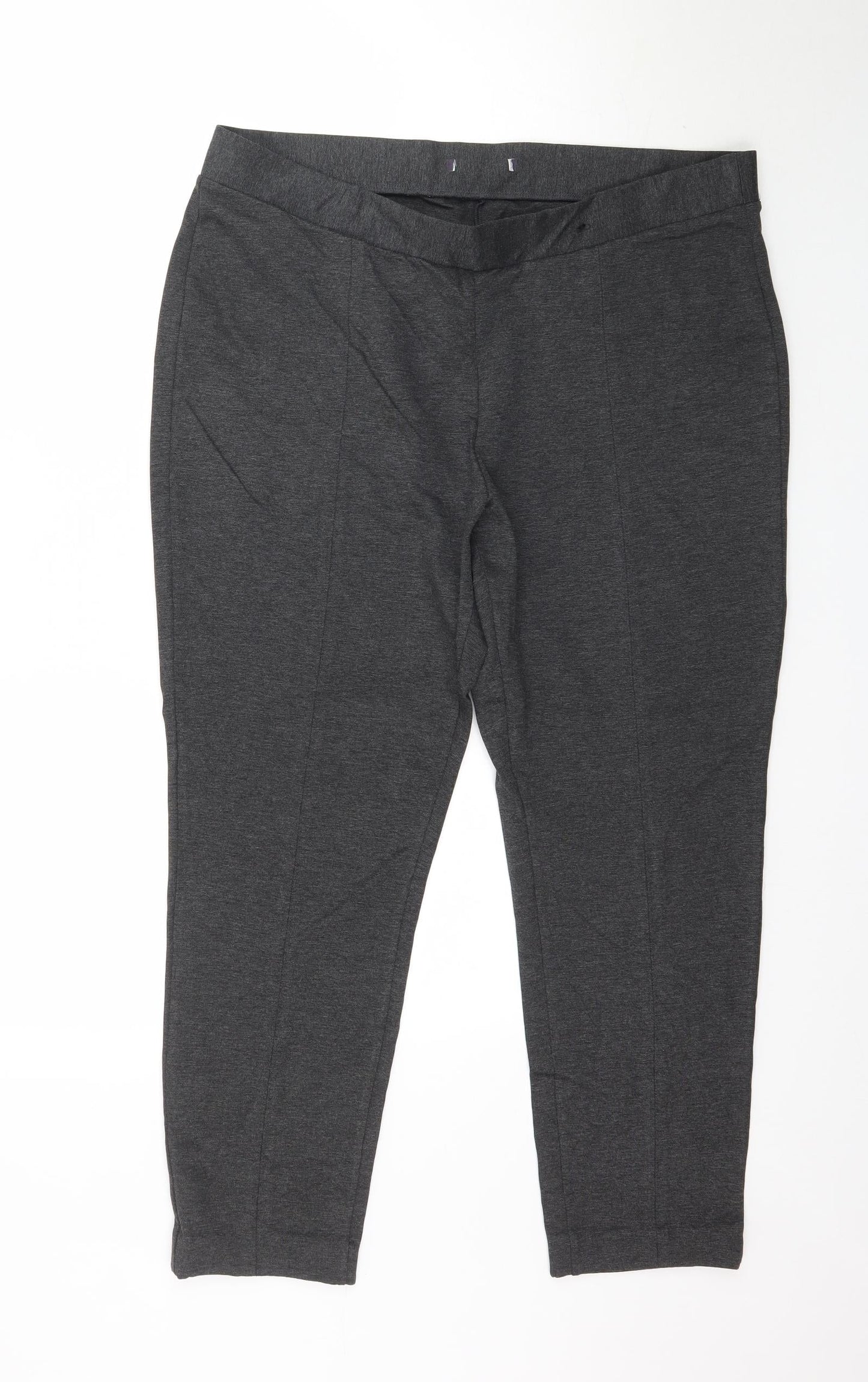 Womens UK Size L Preworn Regular Fit  Grey Trousers