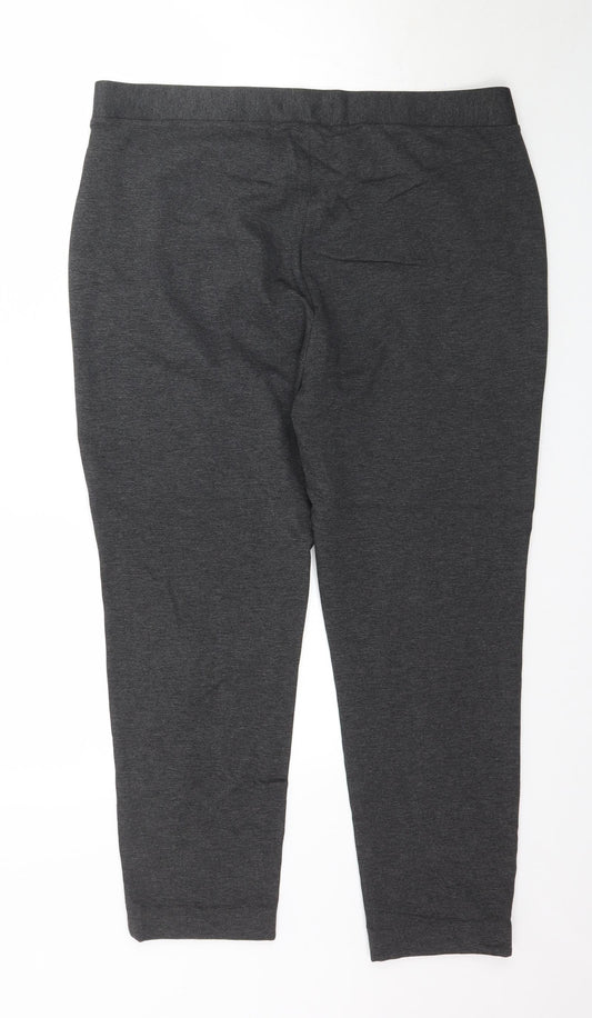 Womens UK Size L Preworn Regular Fit  Grey Trousers