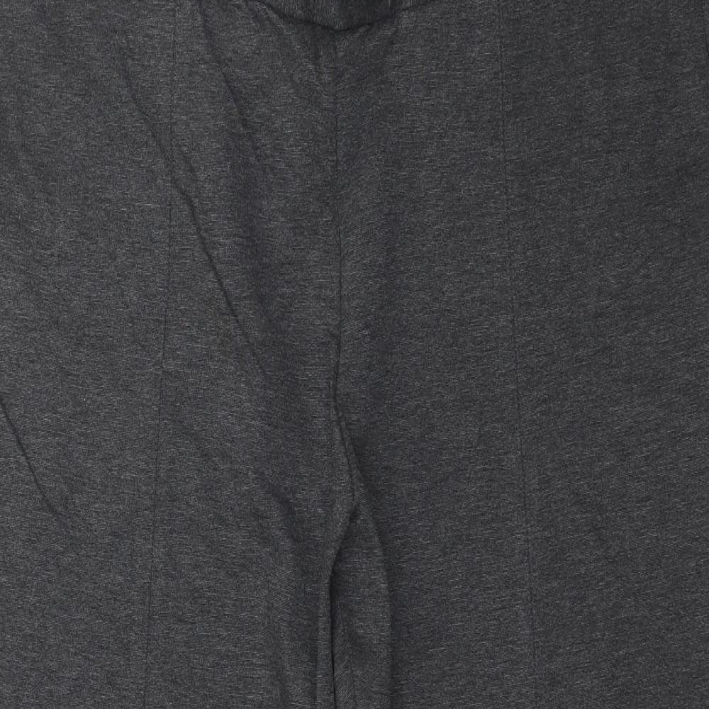 Womens UK Size L Preworn Regular Fit  Grey Trousers