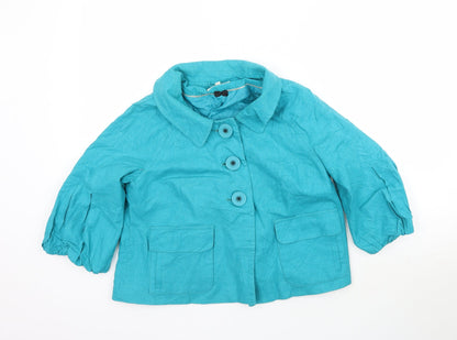 Womens UK Size 12 Marks and Spencer Blue Jacket