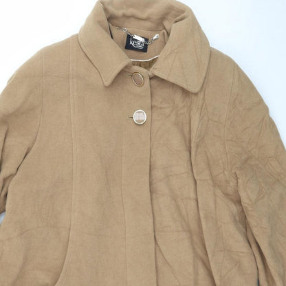 Womens UK Size 12 Kesta Beige Pea Coat