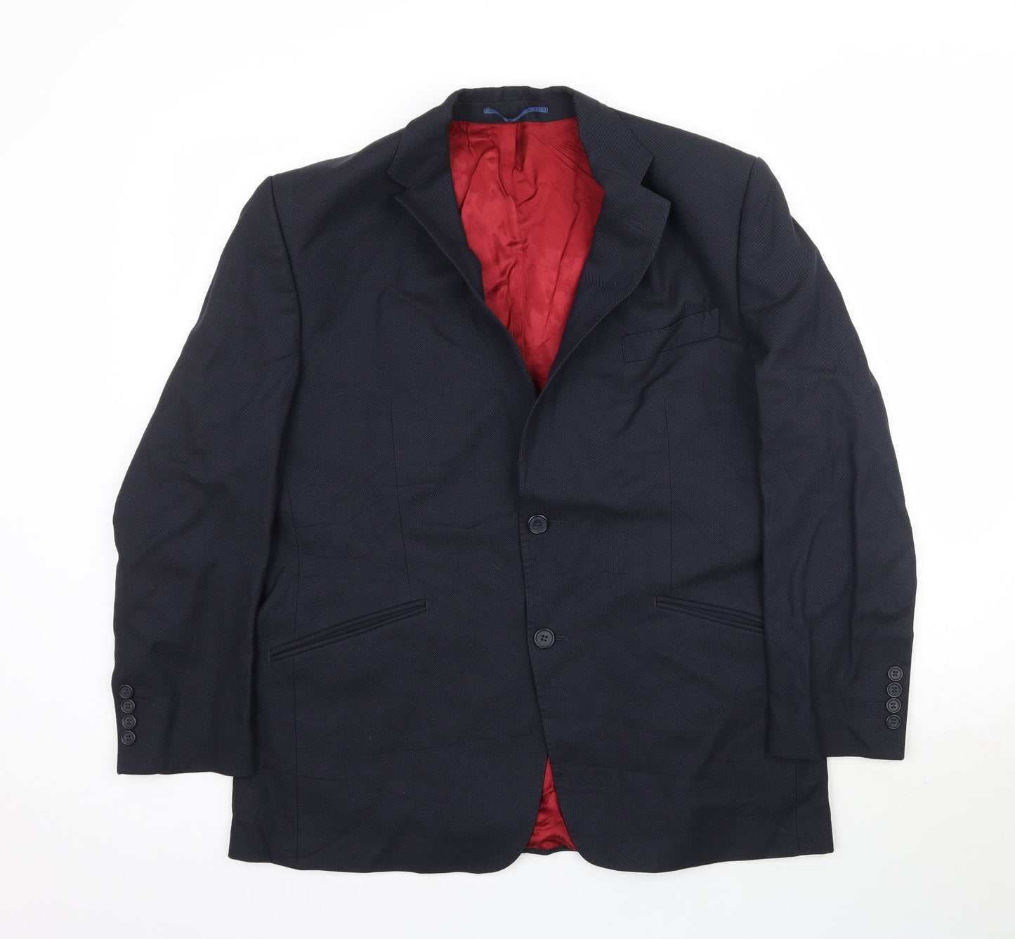 Lester Bowden Mens Blue   Jacket Suit Jacket Size 42