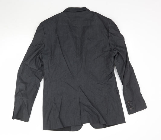 Mens UK Size 38 Zara Regular Black Suit Jacket