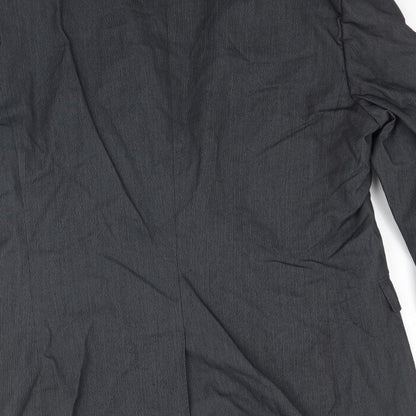 Mens UK Size 38 Zara Regular Black Suit Jacket