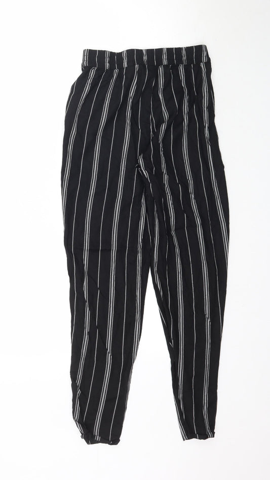 Womens UK Size 6 H&M Regular Fit  Black Trousers