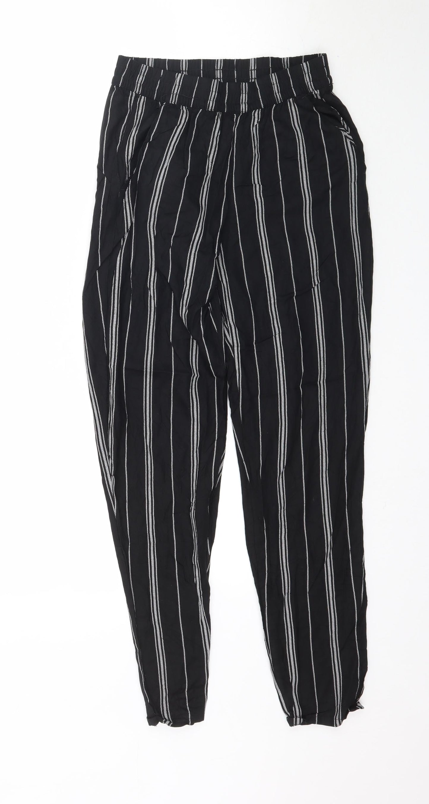 Womens UK Size 6 H&M Regular Fit  Black Trousers