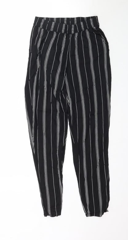 Womens UK Size 6 H&M Regular Fit  Black Trousers