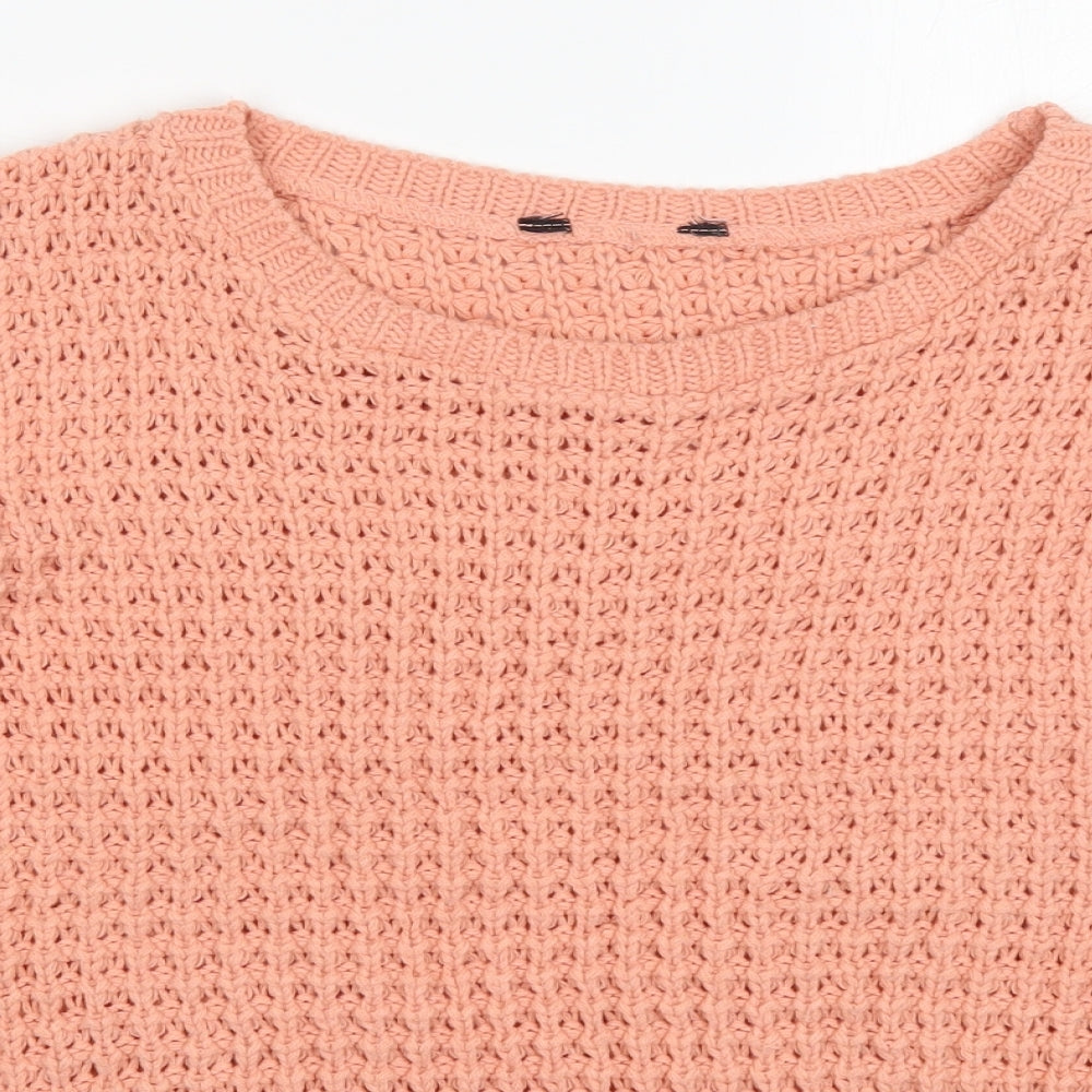 Womens UK Size 14 Miss Selfridge Pink Pullover Jumper