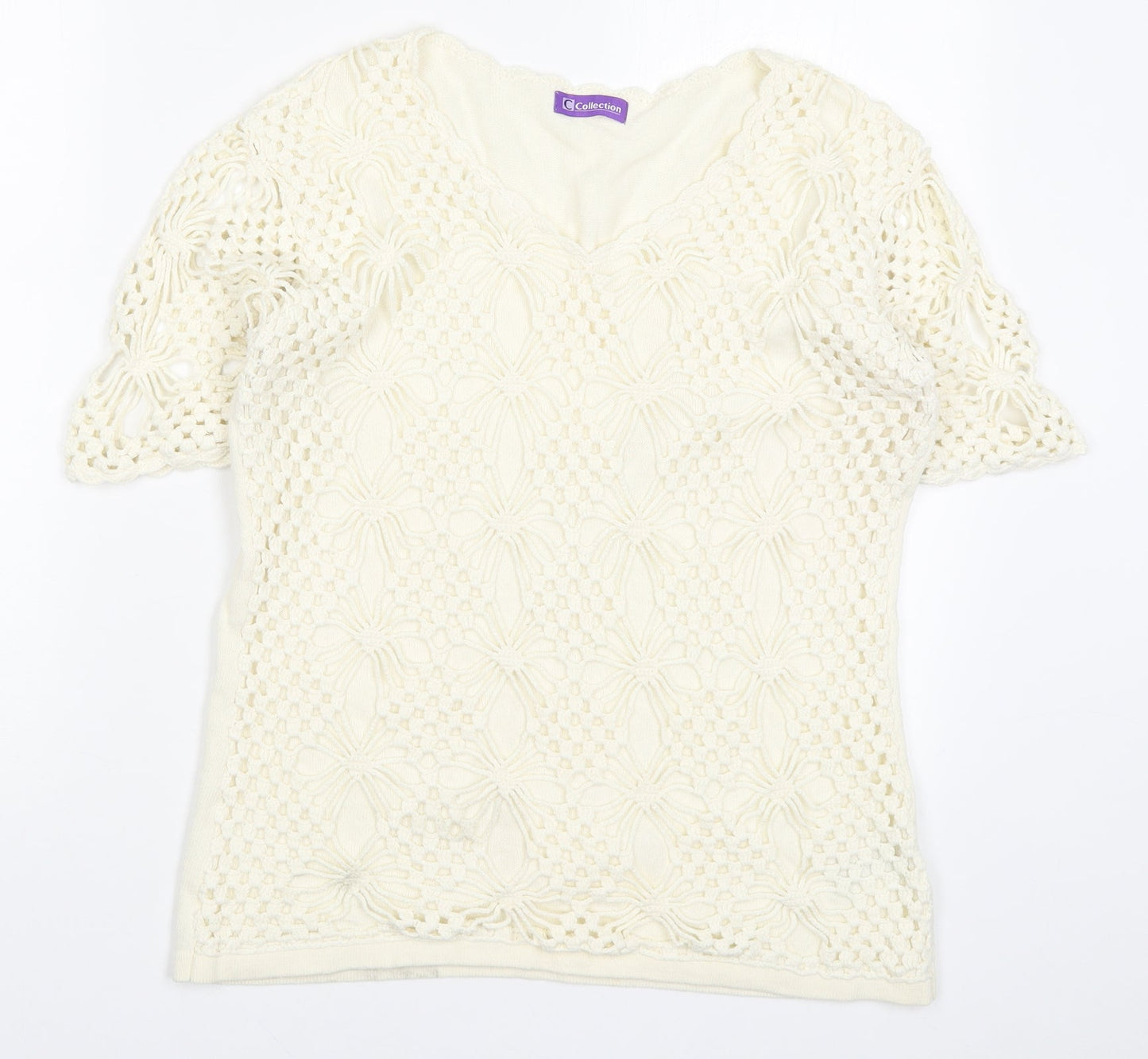 Womens UK Size 14 Collection Beige Pullover Jumper
