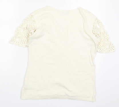 Womens UK Size 14 Collection Beige Pullover Jumper