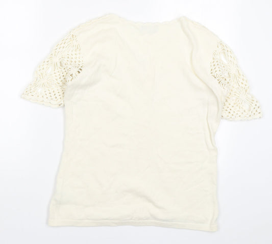 Womens UK Size 14 Collection Beige Pullover Jumper