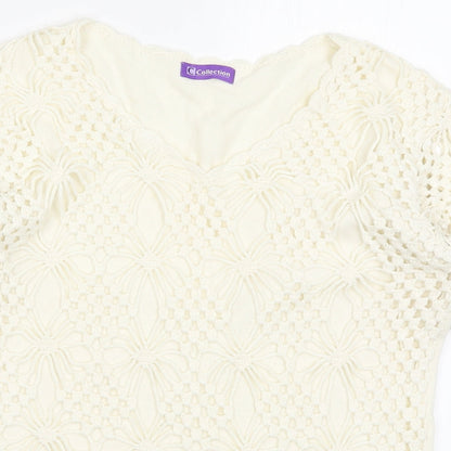 Womens UK Size 14 Collection Beige Pullover Jumper