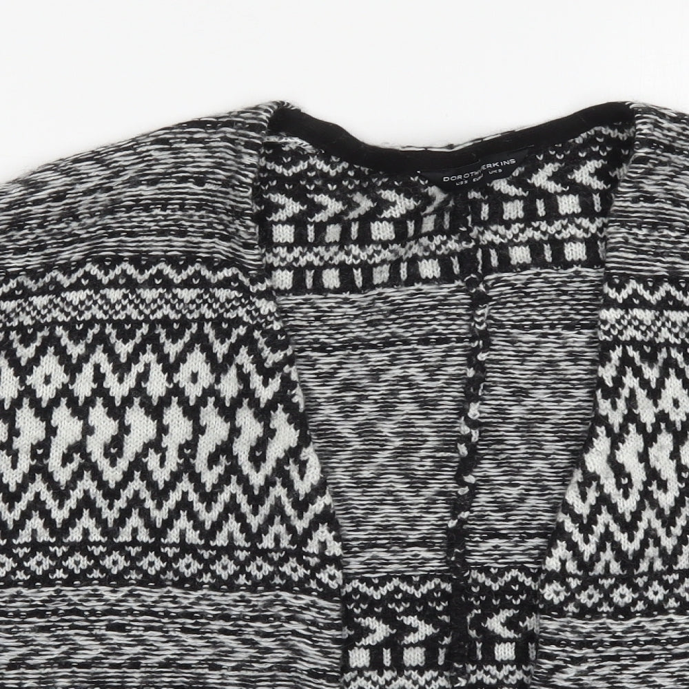Womens UK Size S Dorothy Perkins Black Cardigan Jumper