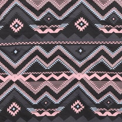 H&M Womens Grey Geometric  Pullover Sweatshirt Size XS  - Pink