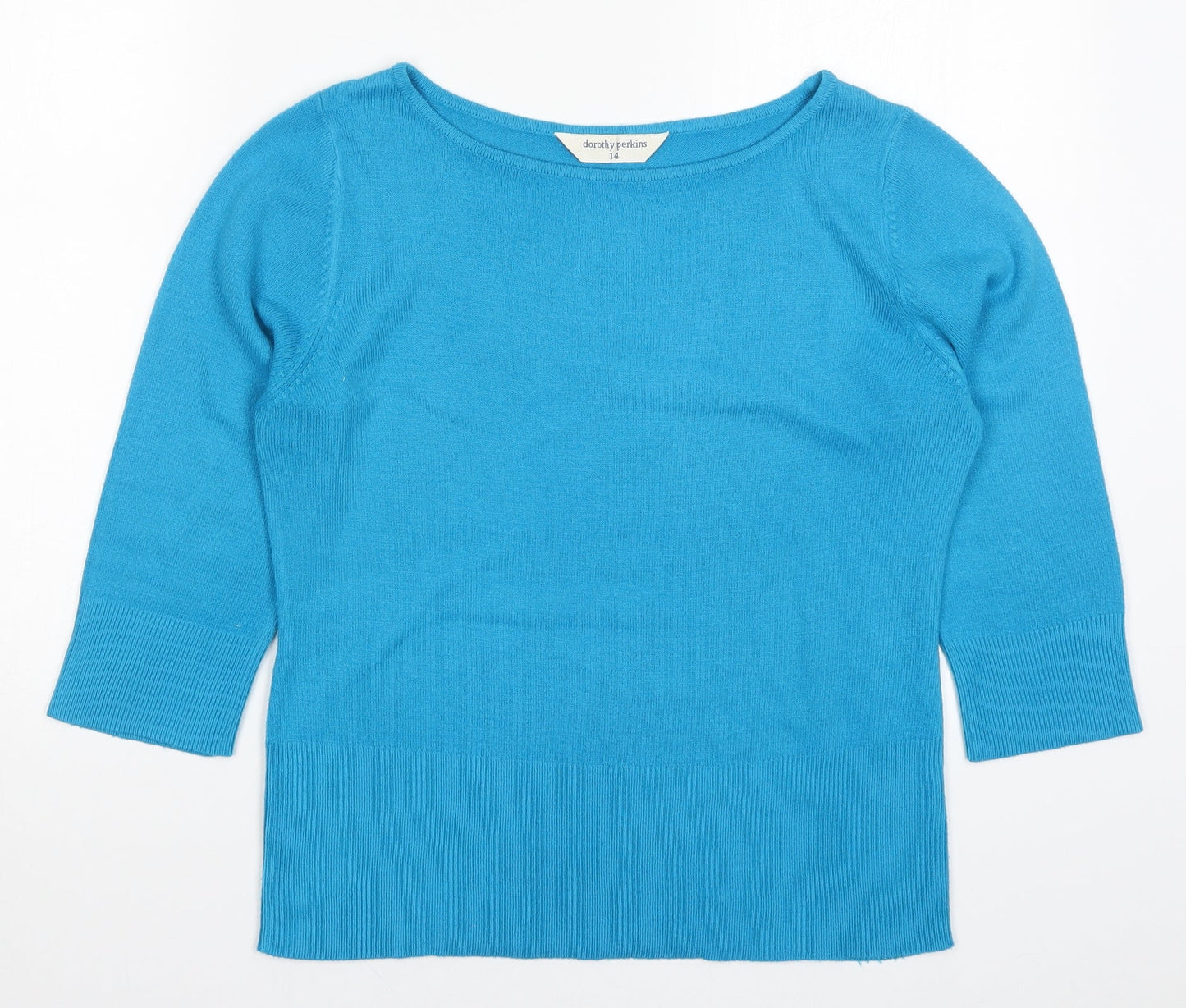 Womens UK Size 14 Dorothy Perkins Blue Pullover Jumper