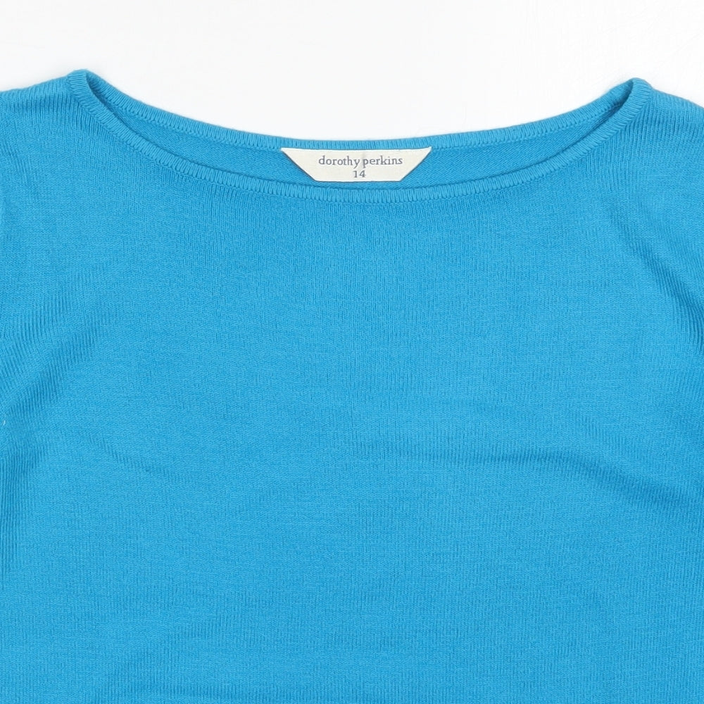Womens UK Size 14 Dorothy Perkins Blue Pullover Jumper