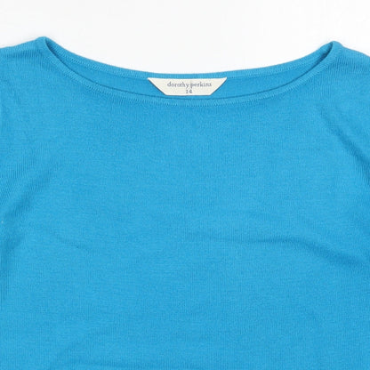 Womens UK Size 14 Dorothy Perkins Blue Pullover Jumper