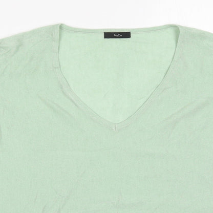 Womens UK Size 12 M&Co Green Pullover Jumper