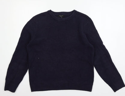 New Look Mens Blue  Knit Pullover Jumper Size S