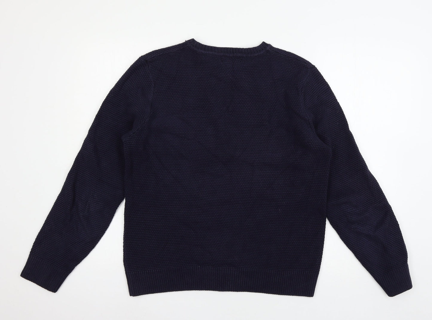 New Look Mens Blue  Knit Pullover Jumper Size S