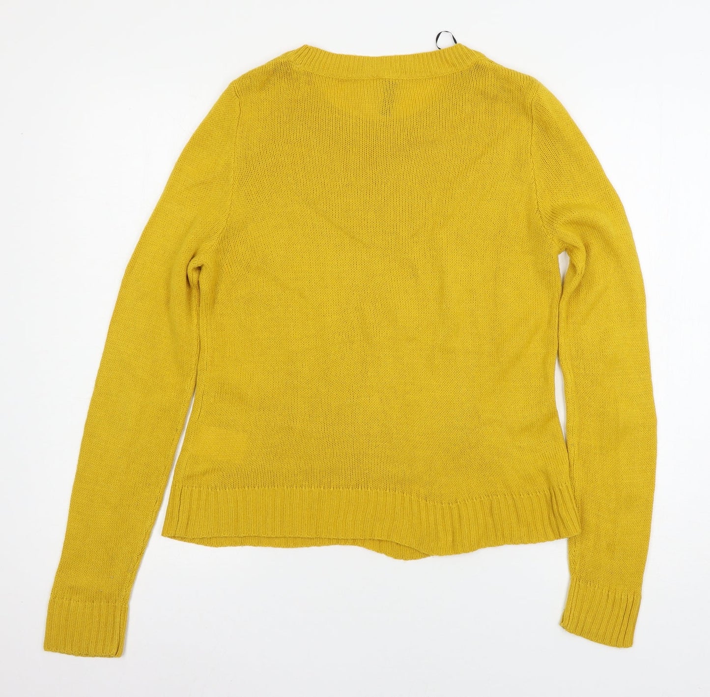 Womens UK Size S H&M Yellow Pullover Jumper
