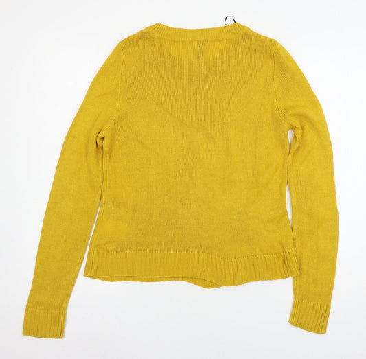 Womens UK Size S H&M Yellow Pullover Jumper