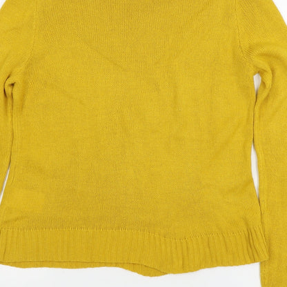 Womens UK Size S H&M Yellow Pullover Jumper