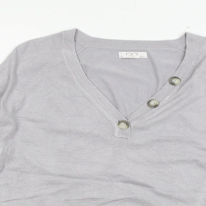 MLA Womens Grey  Knit Pullover Jumper Size S