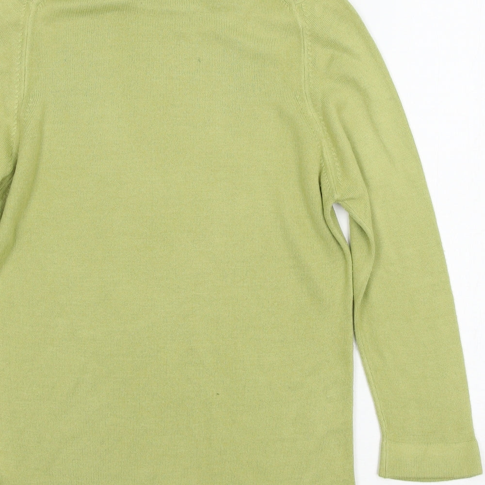 Womens UK Size 8 St Michael Green Pullover Jumper